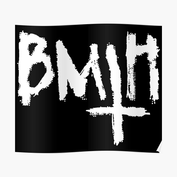 White Logos Poster RB1608 product Offical bmth Merch
