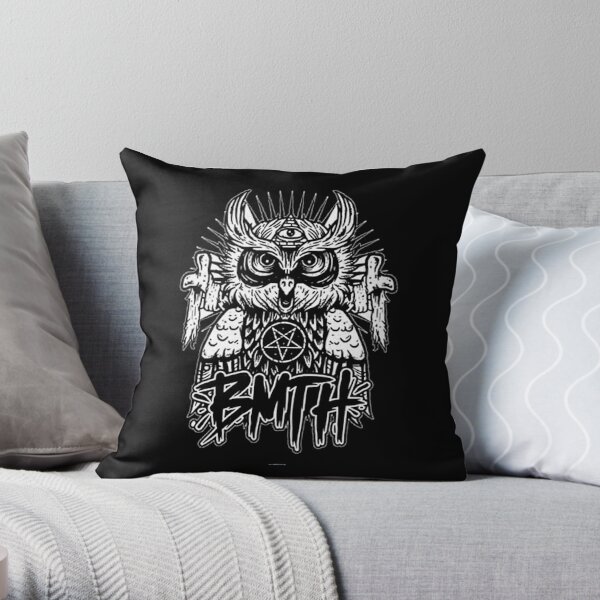 King Owl Throw Pillow RB1608 product Offical bmth Merch