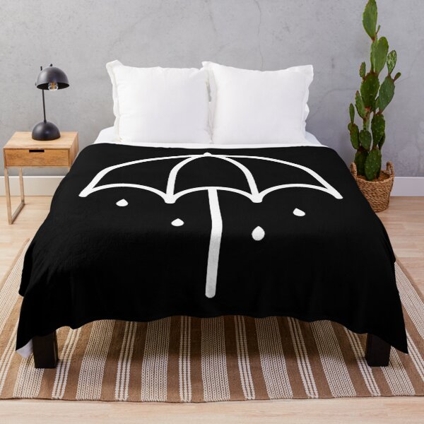 White Umbrella Throw Blanket RB1608 product Offical bmth Merch